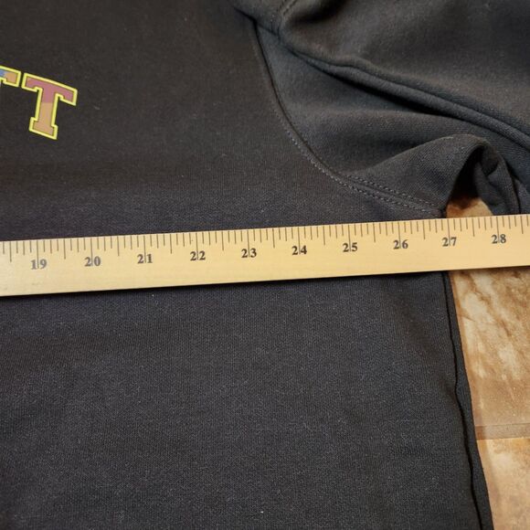 Carhartt Men’s XL Hoodie – Black Loose Fit Midweight Pullover Sweatshirt - Picture 4 of 8